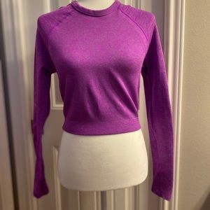 NWOT Fabletics Seamless Crop Workout Top